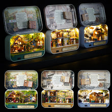 Load image into Gallery viewer, Swars Box Theatre Dollhouse Furniture Miniature Toy DIY miniature Doll house Furnitures LED Light Toys for Children Birthday Gift