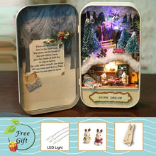 Load image into Gallery viewer, Swars Box Theatre Dollhouse Furniture Miniature Toy DIY miniature Doll house Furnitures LED Light Toys for Children Birthday Gift