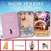 Load image into Gallery viewer, Swars Box Theatre Dollhouse Furniture Miniature Toy DIY miniature Doll house Furnitures LED Light Toys for Children Birthday Gift
