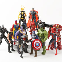 Load image into Gallery viewer, Swars Marvel Avengers 3 Infinity War Action Figures Toys Set Hulk Captain America Spiderman Thanos Iron Man Hulkbuster Gift
